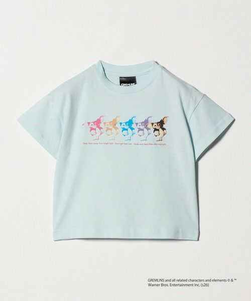 green label relaxing / グリーンレーベル リラクシング カットソー | 【別注】GREMLiNS Tシャツ / キッズ 100cm-130cm（LT.BLUE）