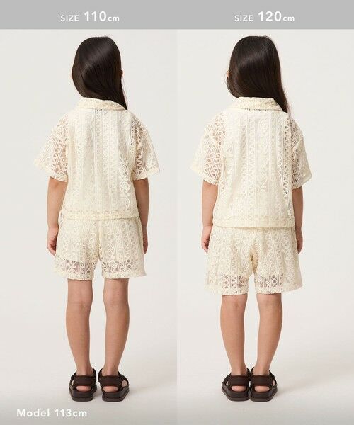 green label relaxing / グリーンレーベル リラクシング ショート・ハーフ・半端丈パンツ | レース ショートパンツ / キッズ 100cm-130cm | 詳細6