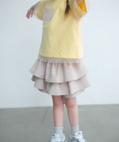 リネンライク フリル キュロット / キッズ 100cm-130cm