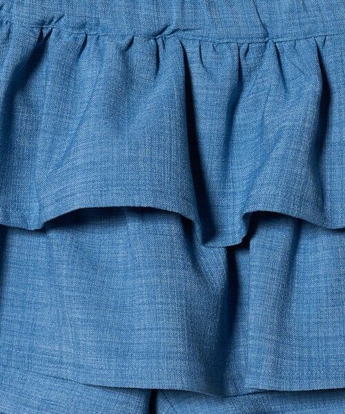 green label relaxing / グリーンレーベル リラクシング ショート・ハーフ・半端丈パンツ | リネンライク フリル キュロット / キッズ 100cm-130cm | 詳細15