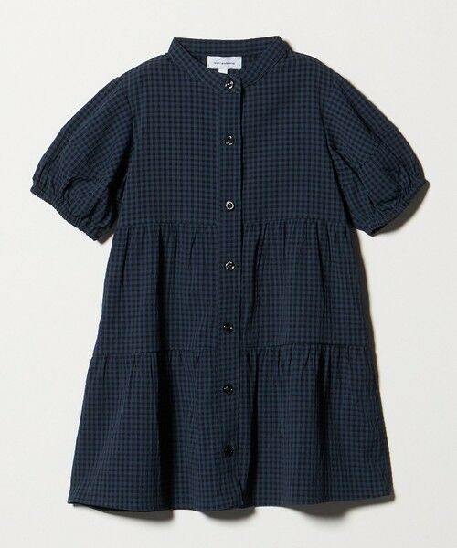 green label relaxing / グリーンレーベル リラクシング ロング・マキシ丈ワンピース | チェック ワンピース / キッズ 100cm-130cm(NAVY)