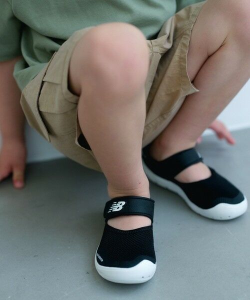 green label relaxing / グリーンレーベル リラクシング スニーカー | 【WEB限定】<New Balance> I208 Hook and Loop サンダル / キッズ 17cm-24cm(BLACK)