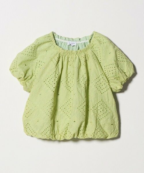 green label relaxing / グリーンレーベル リラクシング シャツ・ブラウス | デザイン レース ブラウス / キッズ 140cm-160cm(LIME)