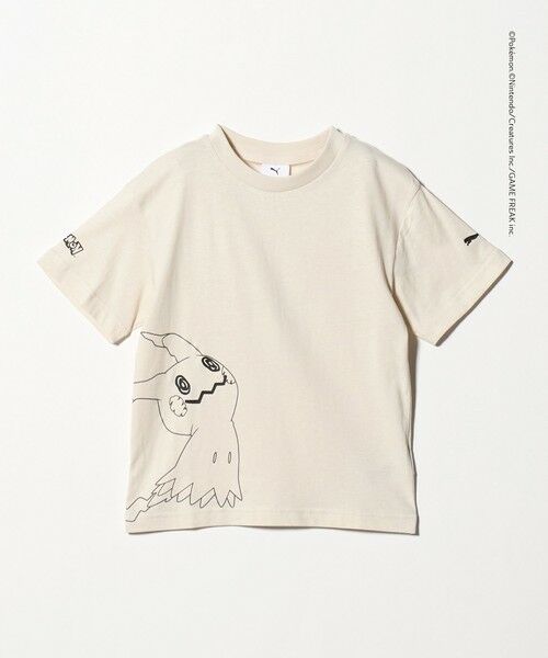 green label relaxing / グリーンレーベル リラクシング カットソー | 【WEB限定】＜PUMA×Pokemon＞ Tシャツ/ キッズ 128cmー152cm（NATURAL）