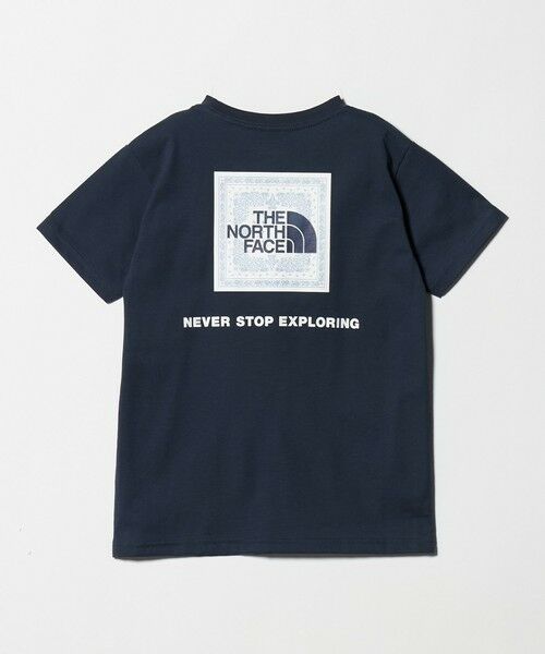 green label relaxing / グリーンレーベル リラクシング カットソー | ＜THE NORTH FACE＞バンダナ スクェア ロゴ Tシャツ / キッズ130cm-160cm（NAVY）