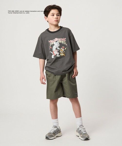 green label relaxing / グリーンレーベル リラクシング カットソー | 【別注】＜URBAMENT＞TOM and JERRY リンガーTシャツ / キッズ 140cmー150cm | 詳細2