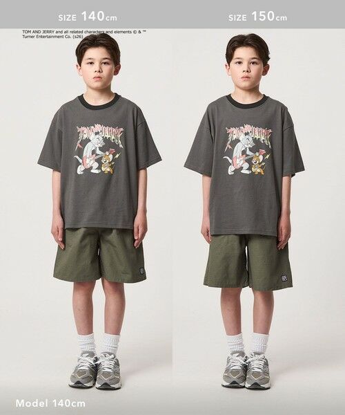green label relaxing / グリーンレーベル リラクシング カットソー | 【別注】＜URBAMENT＞TOM and JERRY リンガーTシャツ / キッズ 140cmー150cm | 詳細3