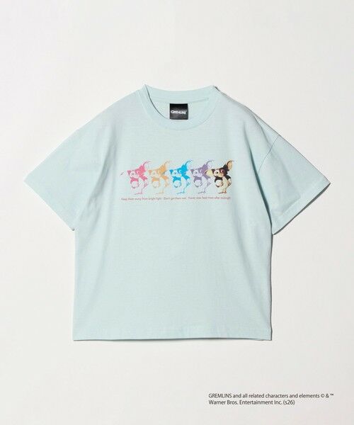 green label relaxing / グリーンレーベル リラクシング カットソー | 【別注】GREMLiNS Tシャツ / キッズ 140cm-150cm（LT.BLUE）