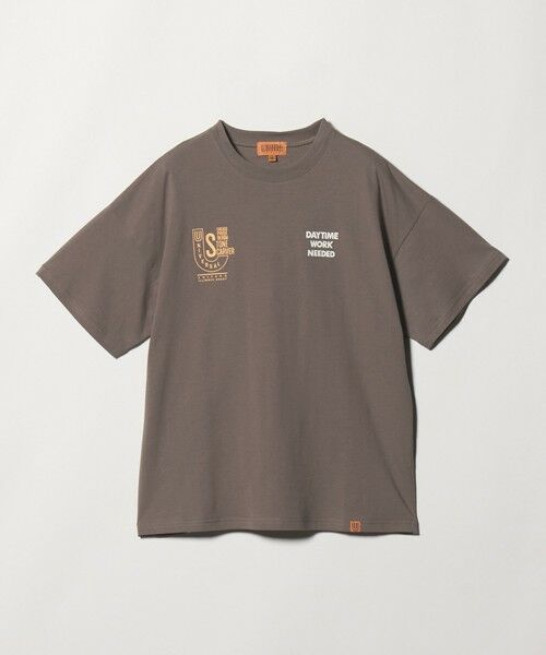 green label relaxing / グリーンレーベル リラクシング カットソー | 【別注】＜UNIVERSAL OVERALL＞グラフィック プリント Tシャツ / キッズ 140cm-160cm（DK.BROWN）