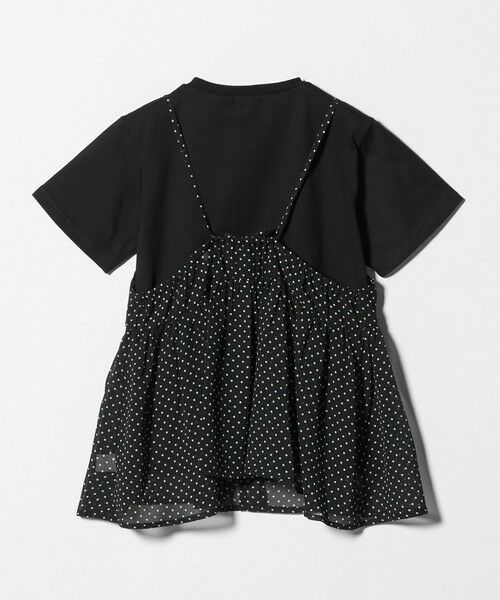 green label relaxing / グリーンレーベル リラクシング カットソー | ドット シフォン キャミソール Tシャツ セット / キッズ 140cm-160cm | 詳細4