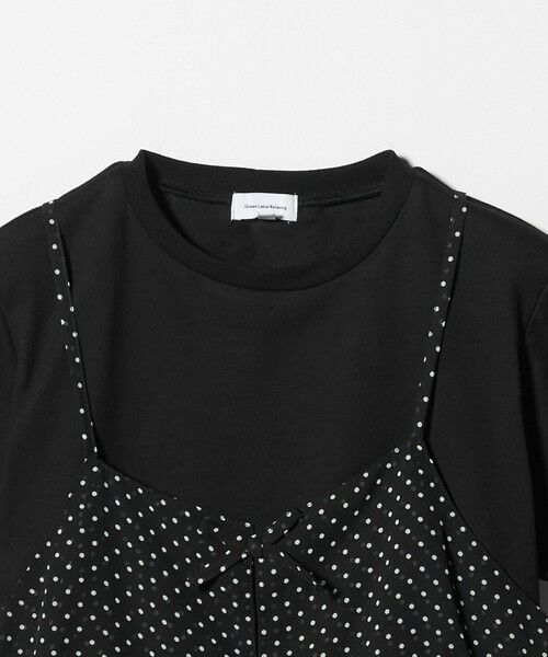 green label relaxing / グリーンレーベル リラクシング カットソー | ドット シフォン キャミソール Tシャツ セット / キッズ 140cm-160cm | 詳細5