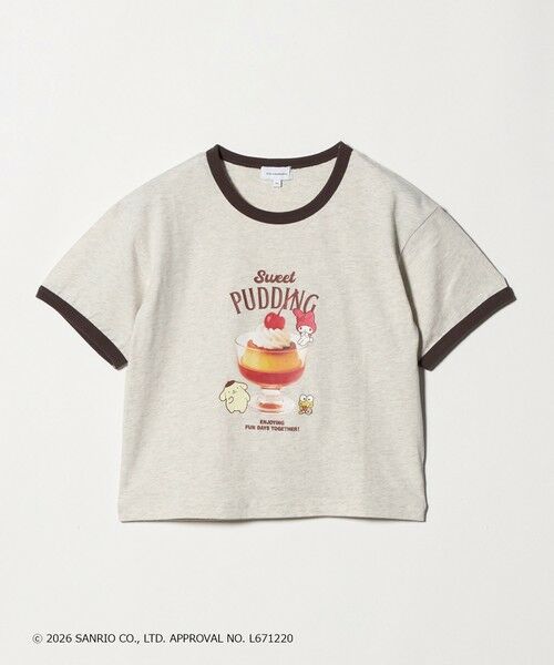 green label relaxing / グリーンレーベル リラクシング カットソー | 【別注】＜Sanrio＞グラフィック Tシャツ / キッズ 140cmー150cm（NATURAL）