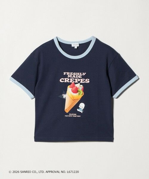 green label relaxing / グリーンレーベル リラクシング カットソー | 【別注】＜Sanrio＞グラフィック Tシャツ / キッズ 140cmー150cm（NAVY）