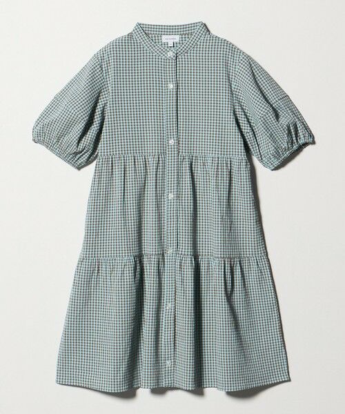 green label relaxing / グリーンレーベル リラクシング ロング・マキシ丈ワンピース | チェック ワンピース / キッズ 140cm-160cm(LT.BLUE)