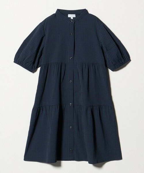 green label relaxing / グリーンレーベル リラクシング ロング・マキシ丈ワンピース | チェック ワンピース / キッズ 140cm-160cm(NAVY)