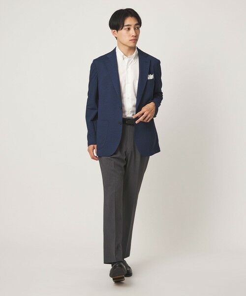 green label relaxing / グリーンレーベル リラクシング シャツ・ブラウス | エブリット TC パナマ スタンダード ボタンダウン ショートスリーブ シャツ -イージーアイロン・通気性- | 詳細2
