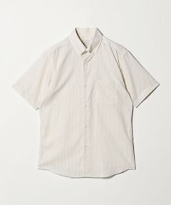 green label relaxing / グリーンレーベル リラクシング シャツ・ブラウス | エブリット TC パナマ ストライプ スタンダード ボタンダウン ショートスリーブ シャツ -イージーアイロン・通気性-