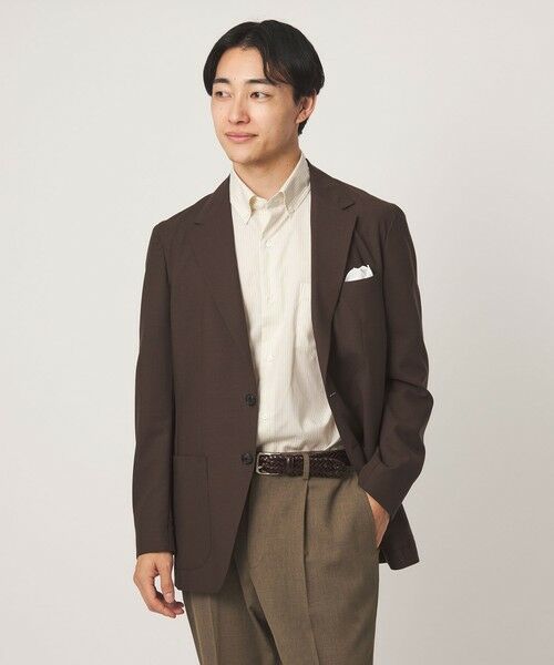 green label relaxing / グリーンレーベル リラクシング シャツ・ブラウス | エブリット TC パナマ ストライプ スタンダード ボタンダウン ショートスリーブ シャツ -イージーアイロン・通気性- | 詳細1