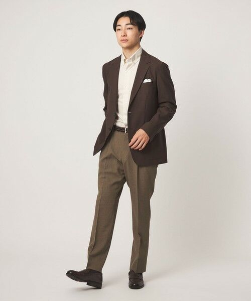 green label relaxing / グリーンレーベル リラクシング シャツ・ブラウス | エブリット TC パナマ ストライプ スタンダード ボタンダウン ショートスリーブ シャツ -イージーアイロン・通気性- | 詳細2