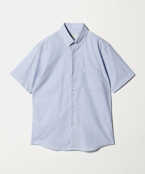 green label relaxing / グリーンレーベル リラクシング シャツ・ブラウス | エブリット TC パナマ ストライプ スタンダード ボタンダウン ショートスリーブ シャツ -イージーアイロン・通気性- | 詳細15