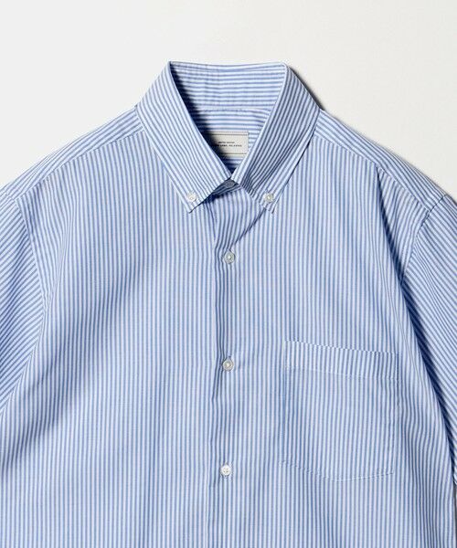 green label relaxing / グリーンレーベル リラクシング シャツ・ブラウス | エブリット TC パナマ ストライプ スタンダード ボタンダウン ショートスリーブ シャツ -イージーアイロン・通気性- | 詳細6