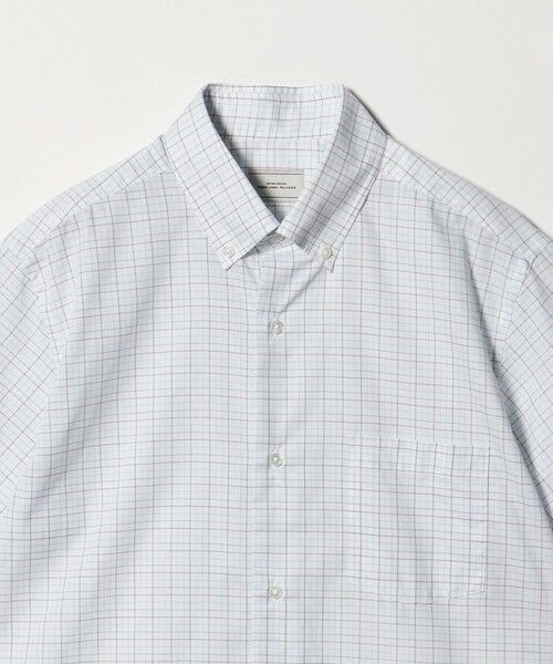 green label relaxing / グリーンレーベル リラクシング シャツ・ブラウス | エブリット TC パナマ チェック スタンダード ボタンダウン ショートスリーブ シャツ -イージーアイロン・通気性- | 詳細3