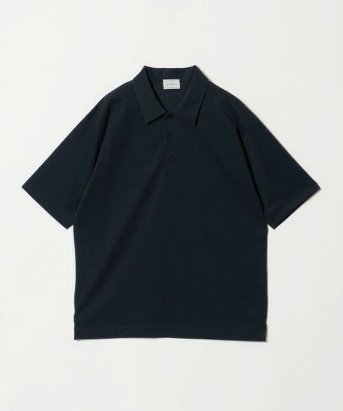 green label relaxing / グリーンレーベル リラクシング ポロシャツ | アイスコットン カノコ ポロシャツ -接触冷感-（NAVY）