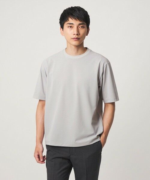 green label relaxing / グリーンレーベル リラクシング カットソー | アイスコットン カノコ クルーネック カットソー -接触冷感- | 詳細1