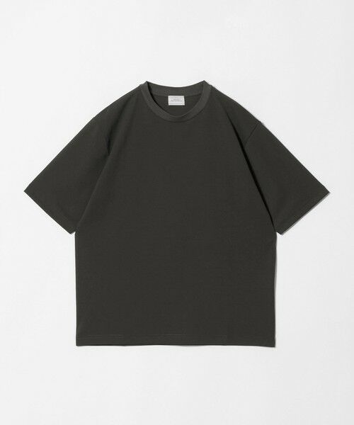 green label relaxing / グリーンレーベル リラクシング カットソー | アイスコットン カノコ クルーネック カットソー -接触冷感-（DK.GRAY）