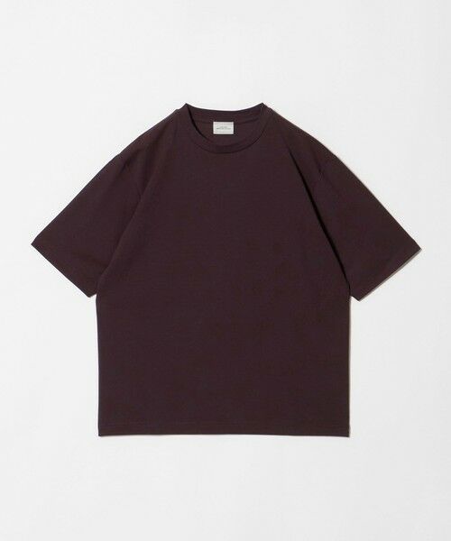green label relaxing / グリーンレーベル リラクシング カットソー | アイスコットン カノコ クルーネック カットソー -接触冷感-（WINE）