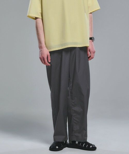 green label relaxing / グリーンレーベル リラクシング その他パンツ | ナイロン ツイル バレル ユーティリティ パンツ W4 -ストレッチ・接触冷感-(DK.GRAY)