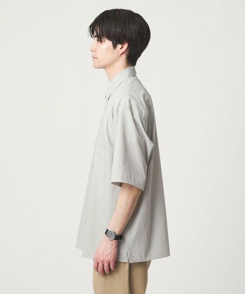 green label relaxing / グリーンレーベル リラクシング シャツ・ブラウス | Dot Air ボックス レギュラーカラー 半袖 シャツ -ストレッチ- | 詳細12