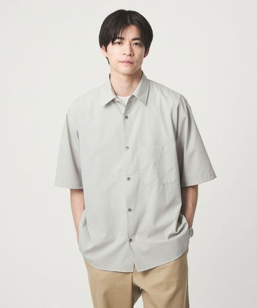 green label relaxing / グリーンレーベル リラクシング シャツ・ブラウス | Dot Air ボックス レギュラーカラー 半袖 シャツ -ストレッチ- | 詳細9