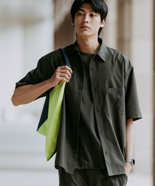 green label relaxing / グリーンレーベル リラクシング シャツ・ブラウス | Dot Air ボックス レギュラーカラー 半袖 シャツ -ストレッチ- | 詳細21