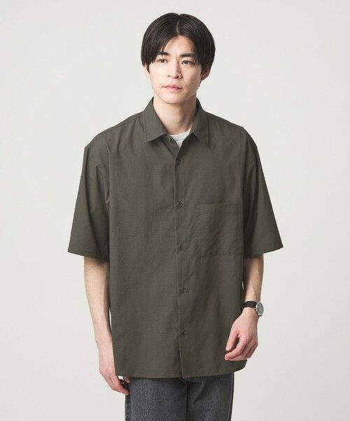 green label relaxing / グリーンレーベル リラクシング シャツ・ブラウス | Dot Air ボックス レギュラーカラー 半袖 シャツ -ストレッチ- | 詳細20