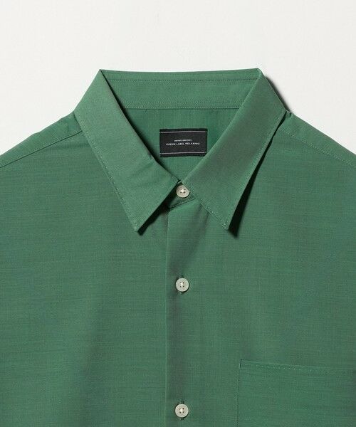 green label relaxing / グリーンレーベル リラクシング シャツ・ブラウス | ウォッシャブル TW サイロ ジャストルーズ レギュラーカラー 半袖 シャツ -通気性・接触冷感- | 詳細11