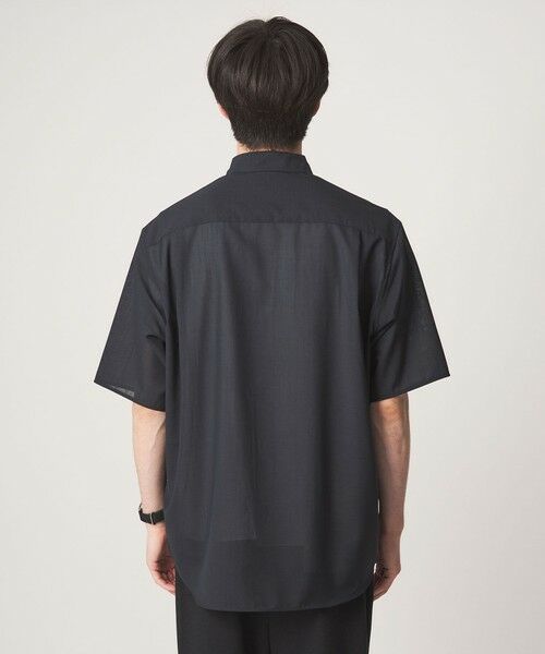 green label relaxing / グリーンレーベル リラクシング シャツ・ブラウス | ウォッシャブル TW サイロ ジャストルーズ レギュラーカラー 半袖 シャツ -通気性・接触冷感- | 詳細26