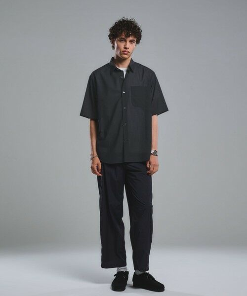 green label relaxing / グリーンレーベル リラクシング シャツ・ブラウス | ウォッシャブル TW サイロ ジャストルーズ レギュラーカラー 半袖 シャツ -通気性・接触冷感- | 詳細21