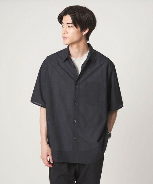 green label relaxing / グリーンレーベル リラクシング シャツ・ブラウス | ウォッシャブル TW サイロ ジャストルーズ レギュラーカラー 半袖 シャツ -通気性・接触冷感- | 詳細22