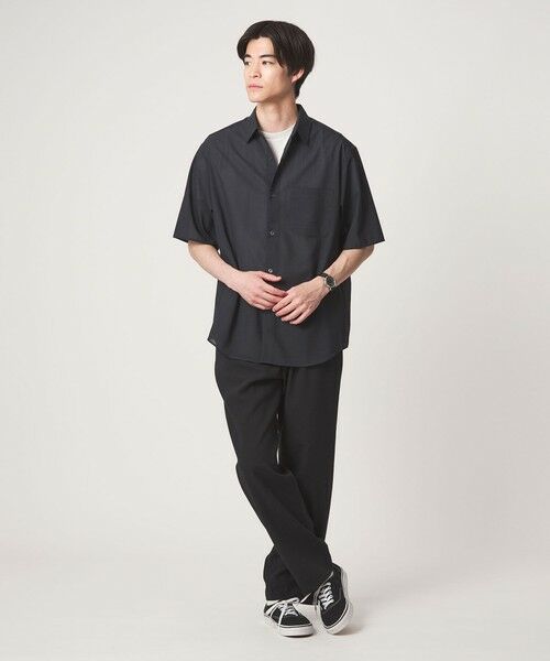 green label relaxing / グリーンレーベル リラクシング シャツ・ブラウス | ウォッシャブル TW サイロ ジャストルーズ レギュラーカラー 半袖 シャツ -通気性・接触冷感- | 詳細23