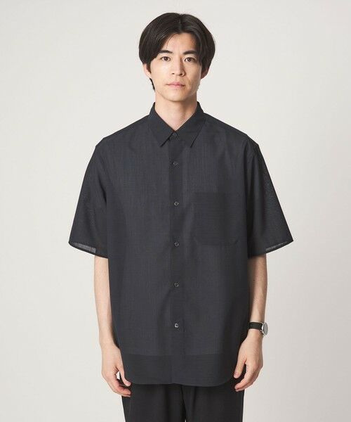 green label relaxing / グリーンレーベル リラクシング シャツ・ブラウス | ウォッシャブル TW サイロ ジャストルーズ レギュラーカラー 半袖 シャツ -通気性・接触冷感- | 詳細24