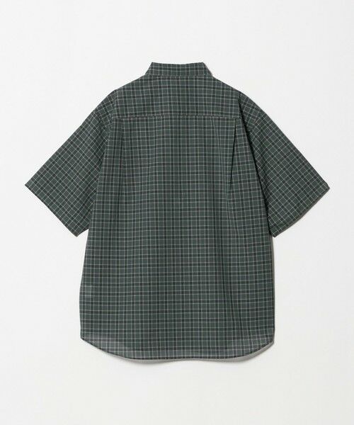 green label relaxing / グリーンレーベル リラクシング シャツ・ブラウス | ウォッシャブル TW サイロ ジャストルーズ チェック柄 半袖 シャツ -通気性・接触冷感- | 詳細7