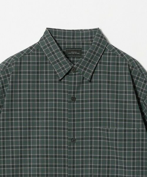 green label relaxing / グリーンレーベル リラクシング シャツ・ブラウス | ウォッシャブル TW サイロ ジャストルーズ チェック柄 半袖 シャツ -通気性・接触冷感- | 詳細8