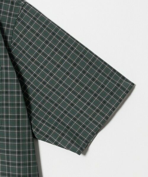 green label relaxing / グリーンレーベル リラクシング シャツ・ブラウス | ウォッシャブル TW サイロ ジャストルーズ チェック柄 半袖 シャツ -通気性・接触冷感- | 詳細9
