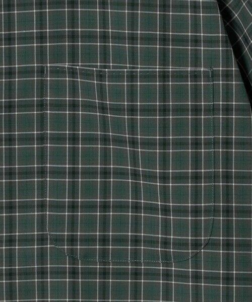 green label relaxing / グリーンレーベル リラクシング シャツ・ブラウス | ウォッシャブル TW サイロ ジャストルーズ チェック柄 半袖 シャツ -通気性・接触冷感- | 詳細10