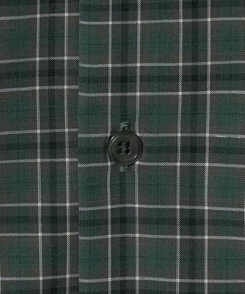 green label relaxing / グリーンレーベル リラクシング シャツ・ブラウス | ウォッシャブル TW サイロ ジャストルーズ チェック柄 半袖 シャツ -通気性・接触冷感- | 詳細11