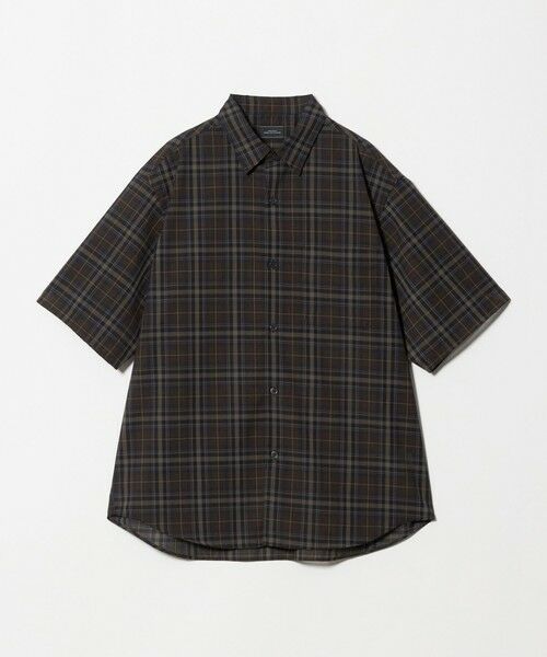 green label relaxing / グリーンレーベル リラクシング シャツ・ブラウス | ウォッシャブル TW サイロ ジャストルーズ チェック柄 半袖 シャツ -通気性・接触冷感- | 詳細21