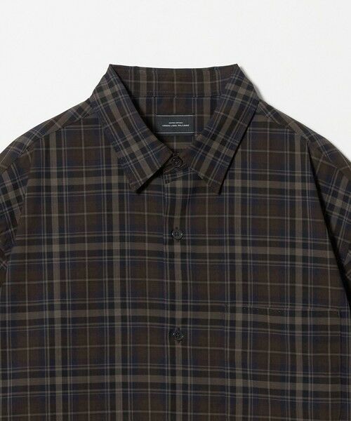 green label relaxing / グリーンレーベル リラクシング シャツ・ブラウス | ウォッシャブル TW サイロ ジャストルーズ チェック柄 半袖 シャツ -通気性・接触冷感- | 詳細22