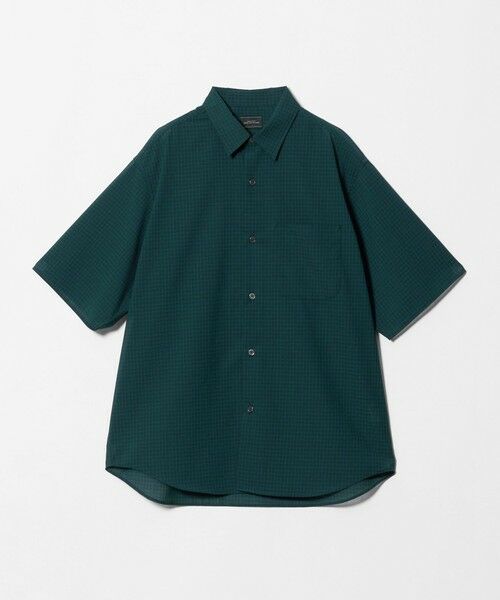 green label relaxing / グリーンレーベル リラクシング シャツ・ブラウス | ウォッシャブル TW サイロ ジャストルーズ チェック柄 半袖 シャツ -通気性・接触冷感- | 詳細28
