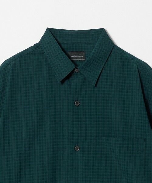 green label relaxing / グリーンレーベル リラクシング シャツ・ブラウス | ウォッシャブル TW サイロ ジャストルーズ チェック柄 半袖 シャツ -通気性・接触冷感- | 詳細29